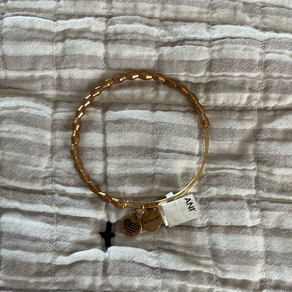 Alex and Ani Gold Beaded Bracelet - Picture 1 of 1